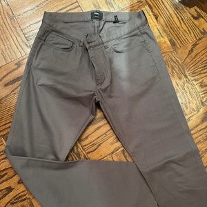 Theory Raffi Slim Fit Green/Grey Pants/Denim Size 32